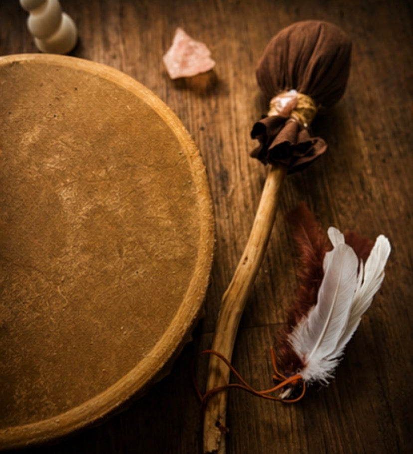 SHAMANIC DRUM Beat of the Kangaroo Hide & Ash Hoop 14“