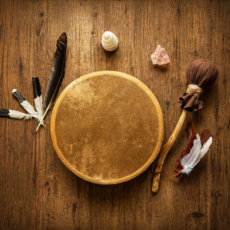 SHAMANIC DRUM Beat of the Kangaroo Hide & Ash Hoop 14“