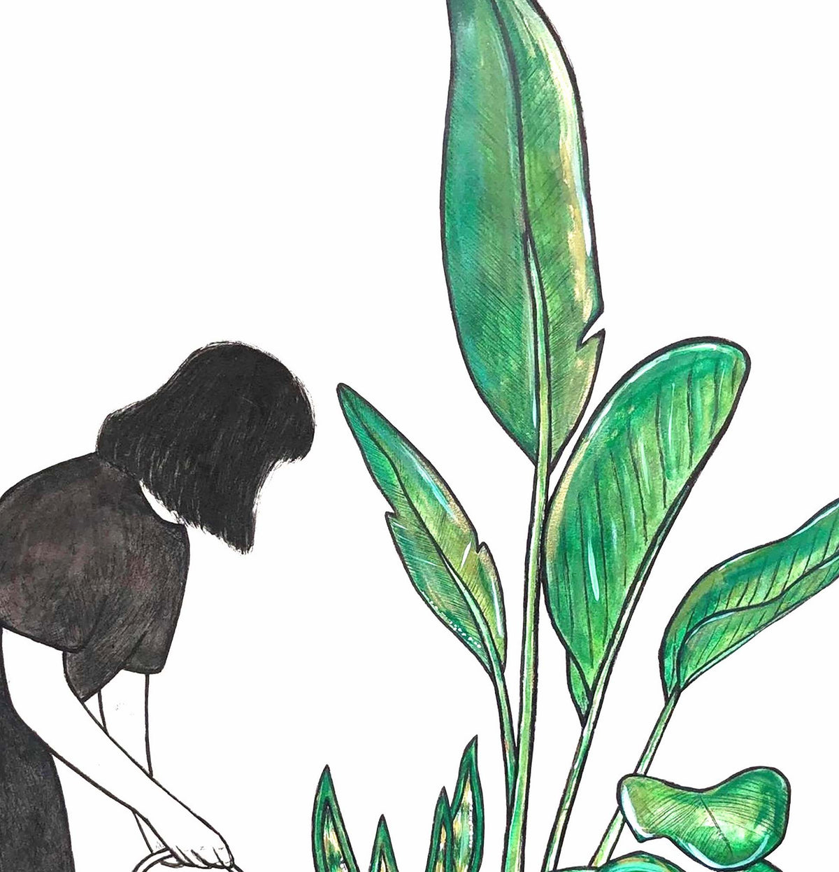 Garden Forager Giclee Print