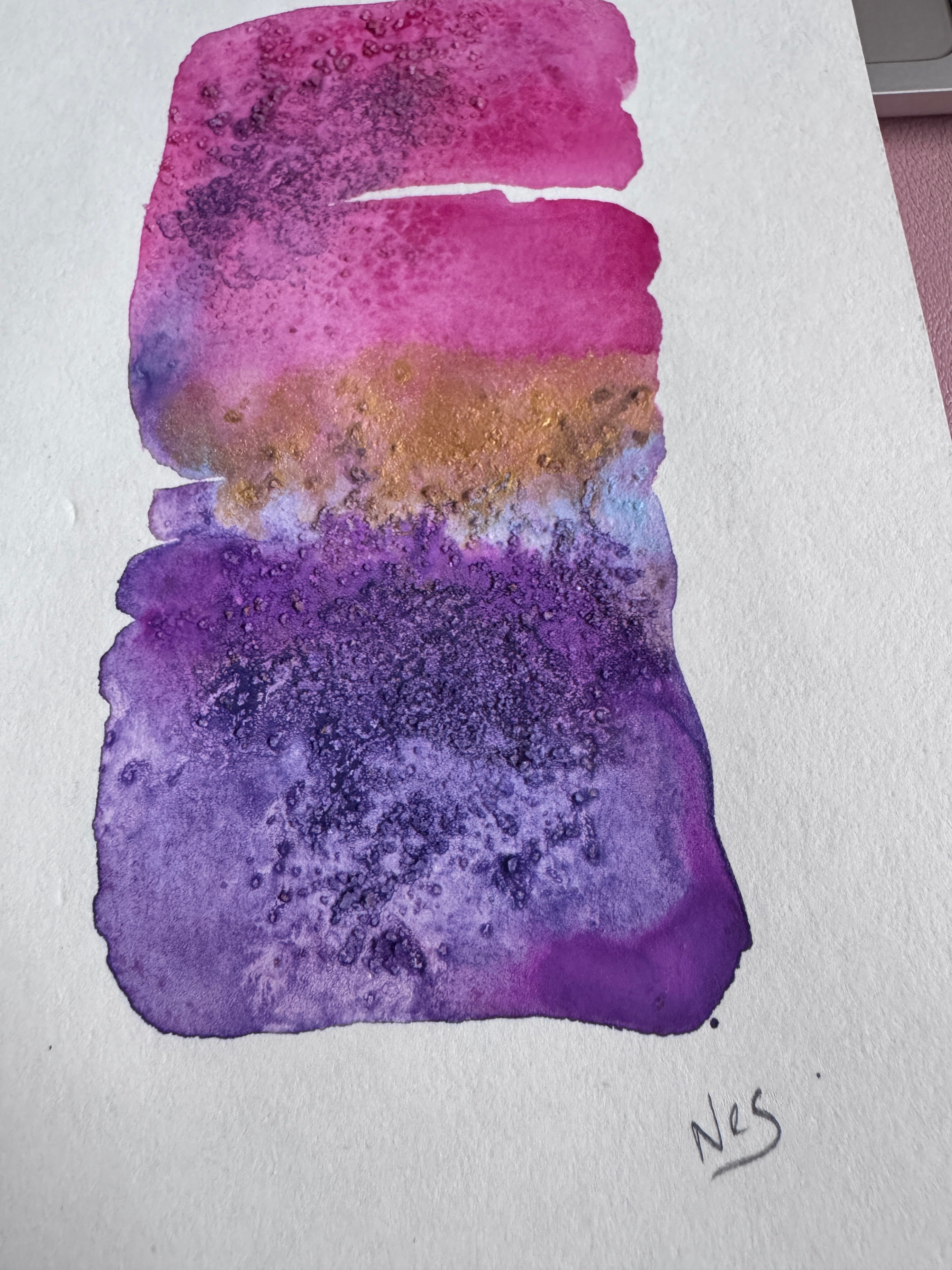 Quiet Becoming Abstract Watercolour Artwork