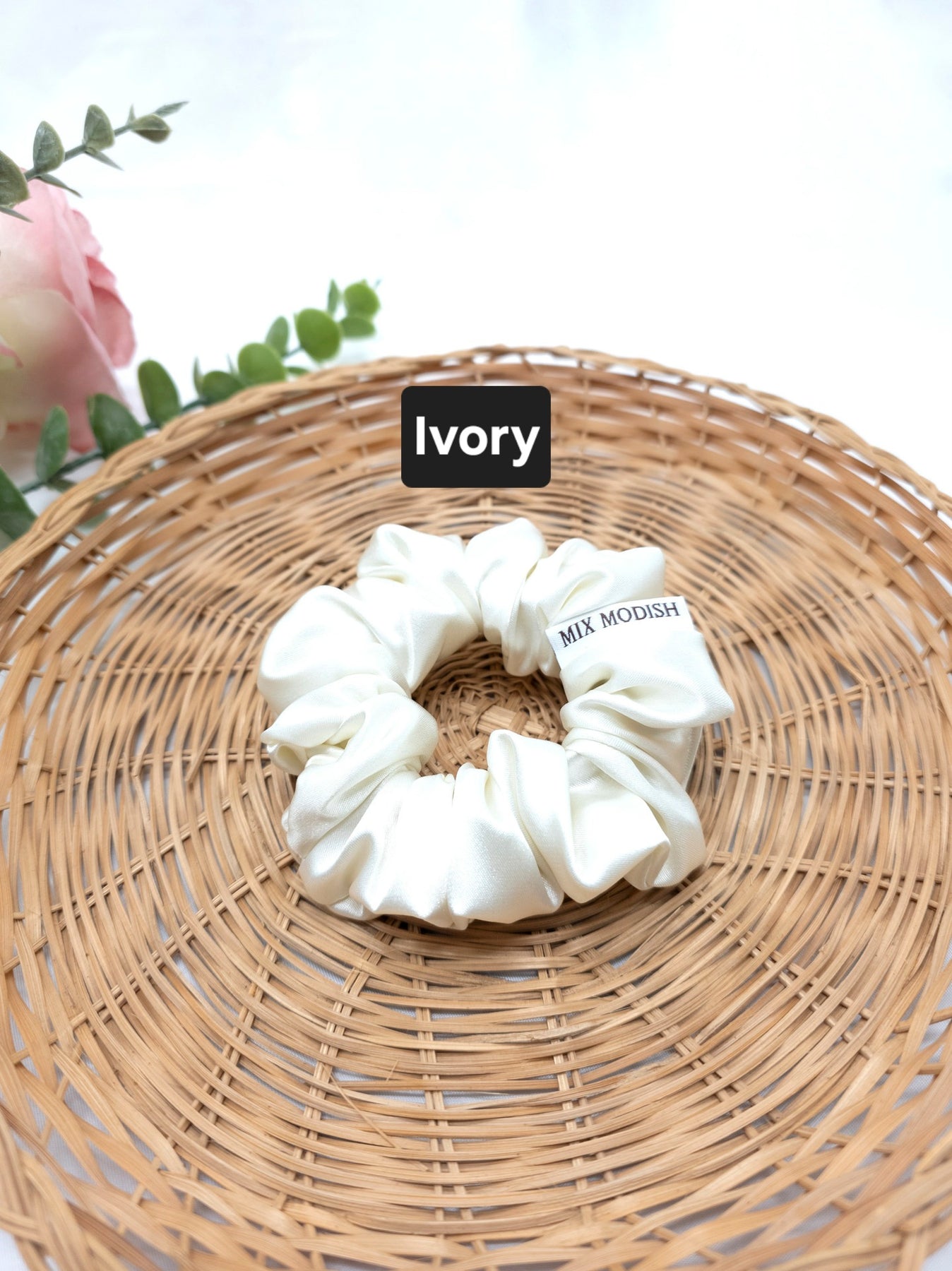 Regular Satin Scrunchies, Handmade Hair Ties, Ponytail Bands