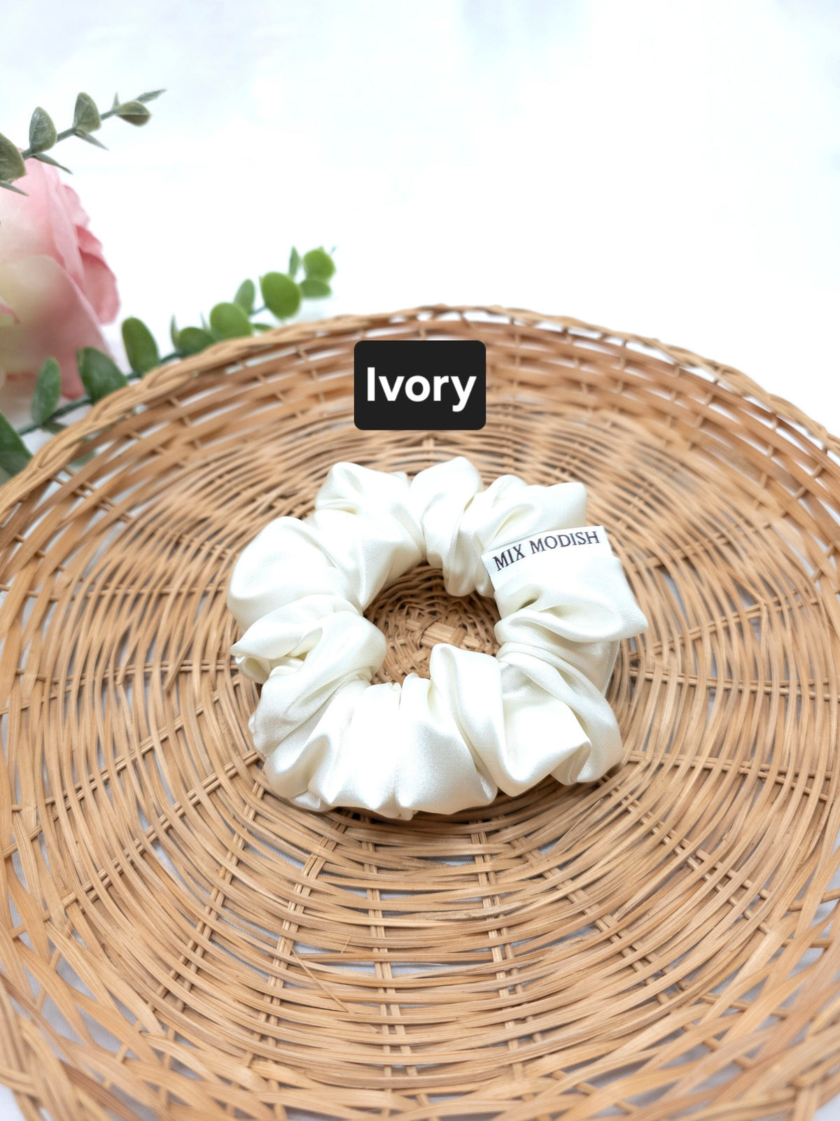 Regular Satin Scrunchies, Handmade Hair Ties, Ponytail Bands
