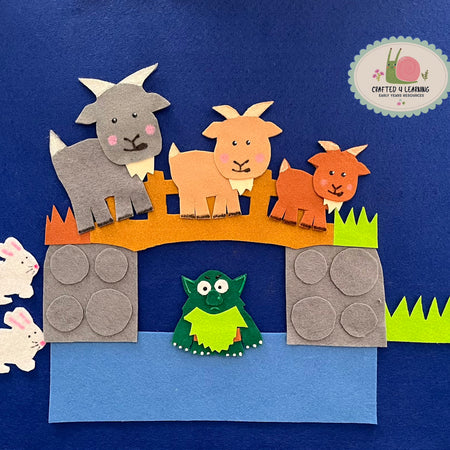 The Three Billy Goats Gruff Story Felt Board Set