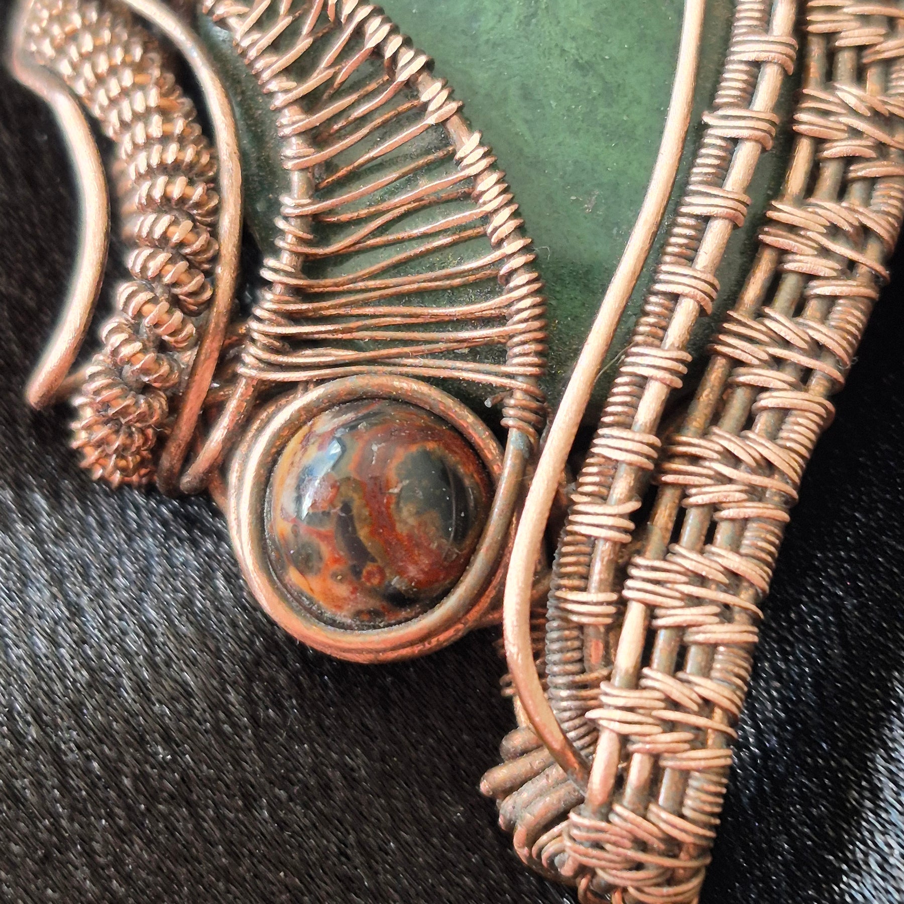 Whispering Fern Nephrite Jade Pendant