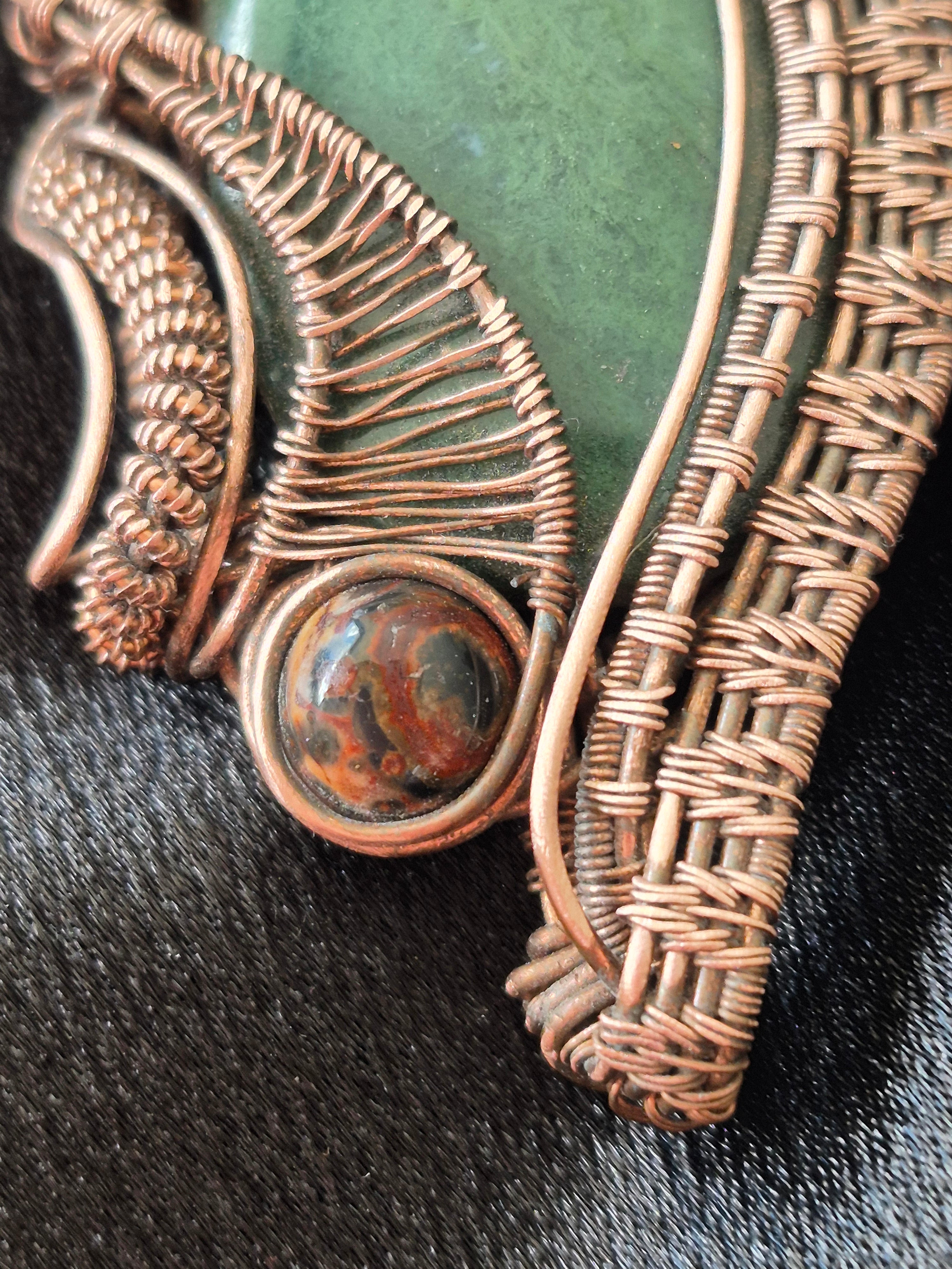 Whispering Fern Nephrite Jade Pendant