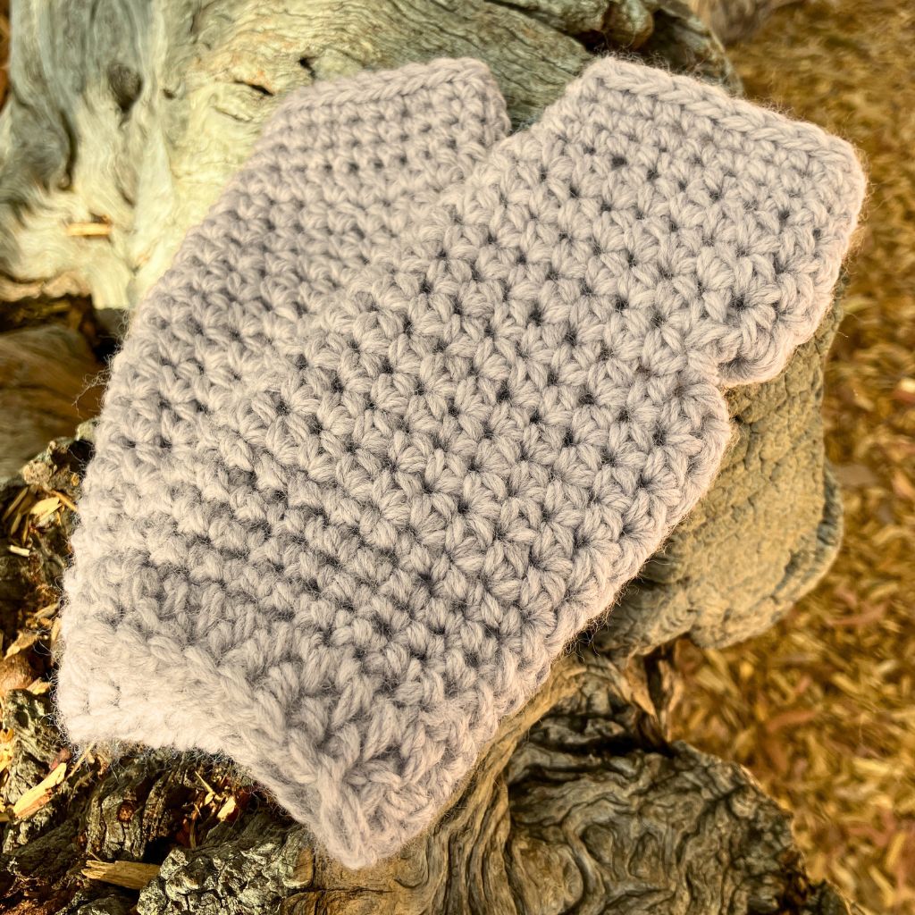 Warm Fingerless Handwarmers - Natural | Aussie Merino Mittens