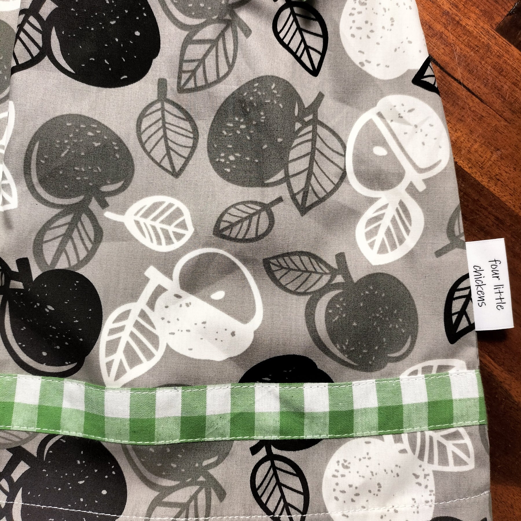 Fresh Fruit Print & Sweet Gingham Details