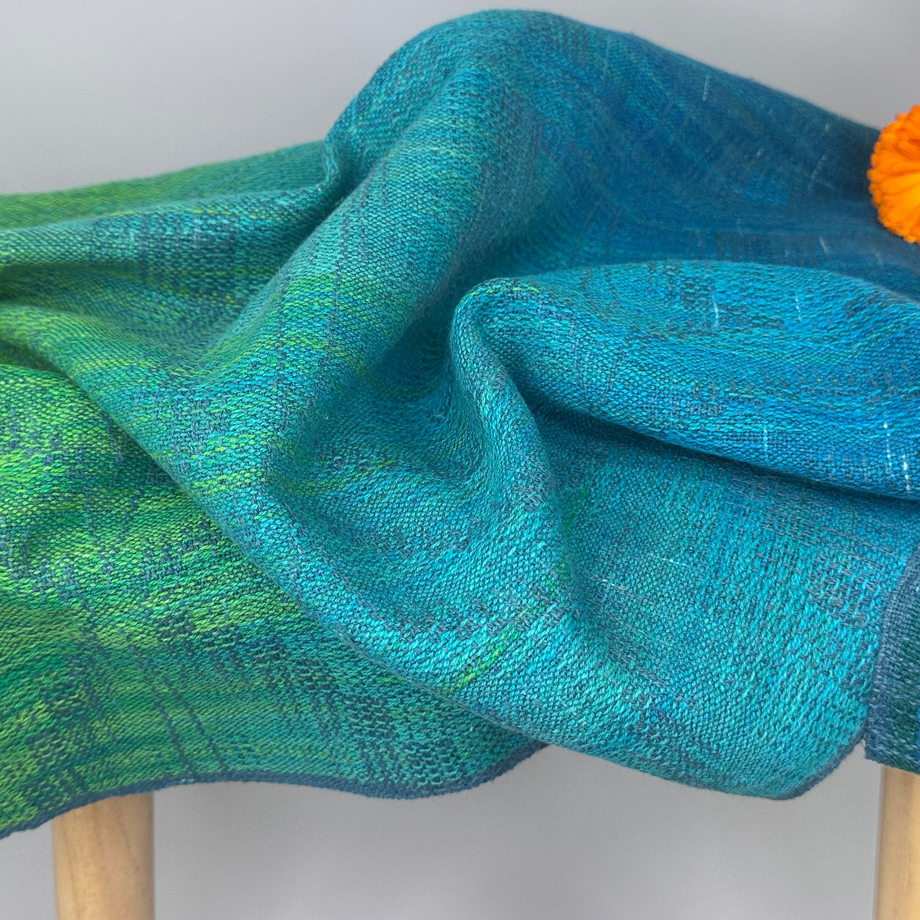 Hand-Dyed and Handwoven Linen/Cotton Tea Towels with Individuality