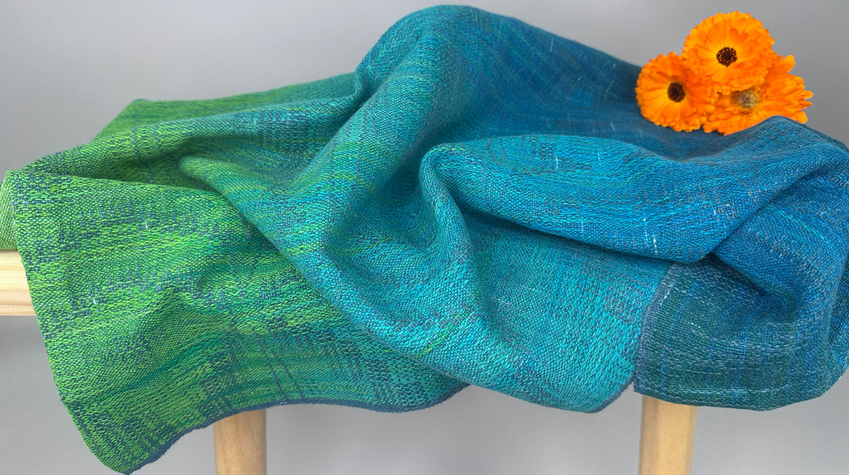 Hand-Dyed and Handwoven Linen/Cotton Tea Towels with Individuality