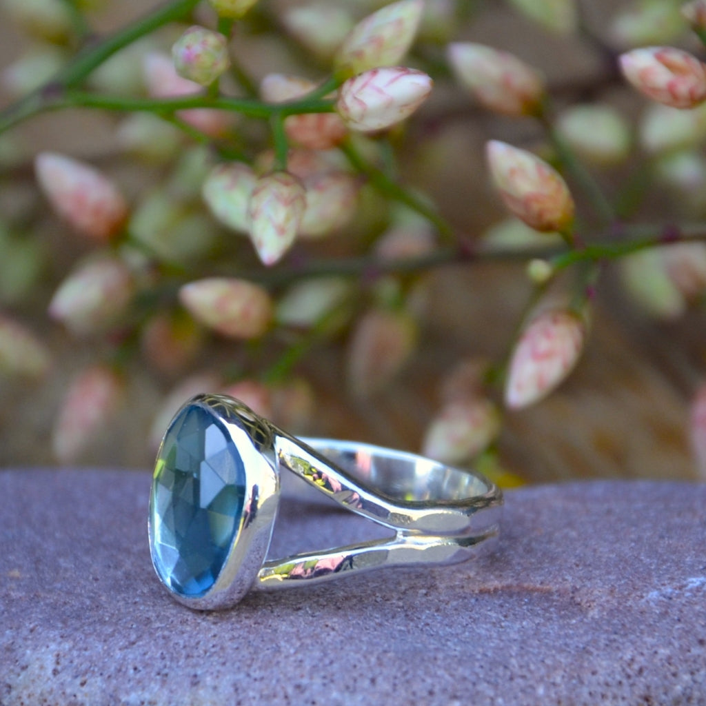 Topaz Choose-Your-Stone Silver Ring (Made To Order)