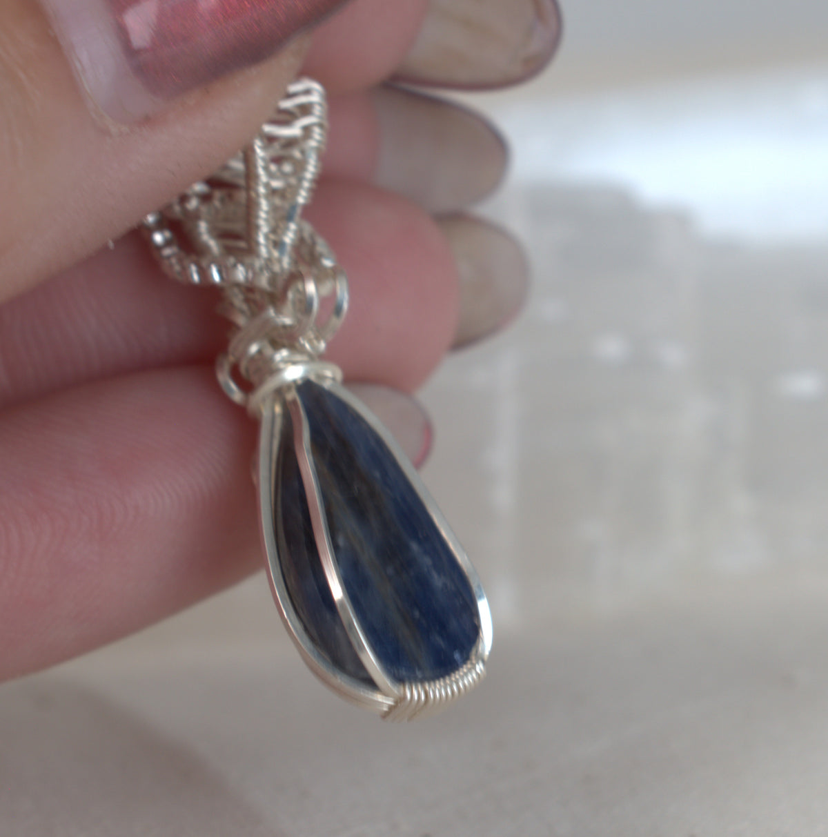 Into the Night - Sapphire Keepsake Pendant, September Birthstone