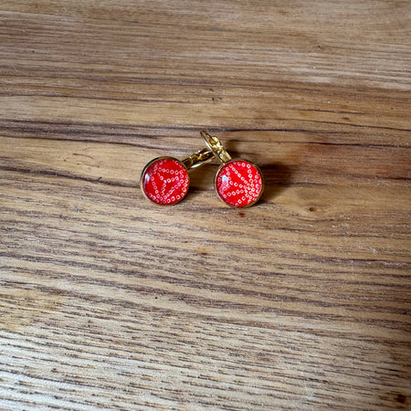 Japanese paper Resin earrings