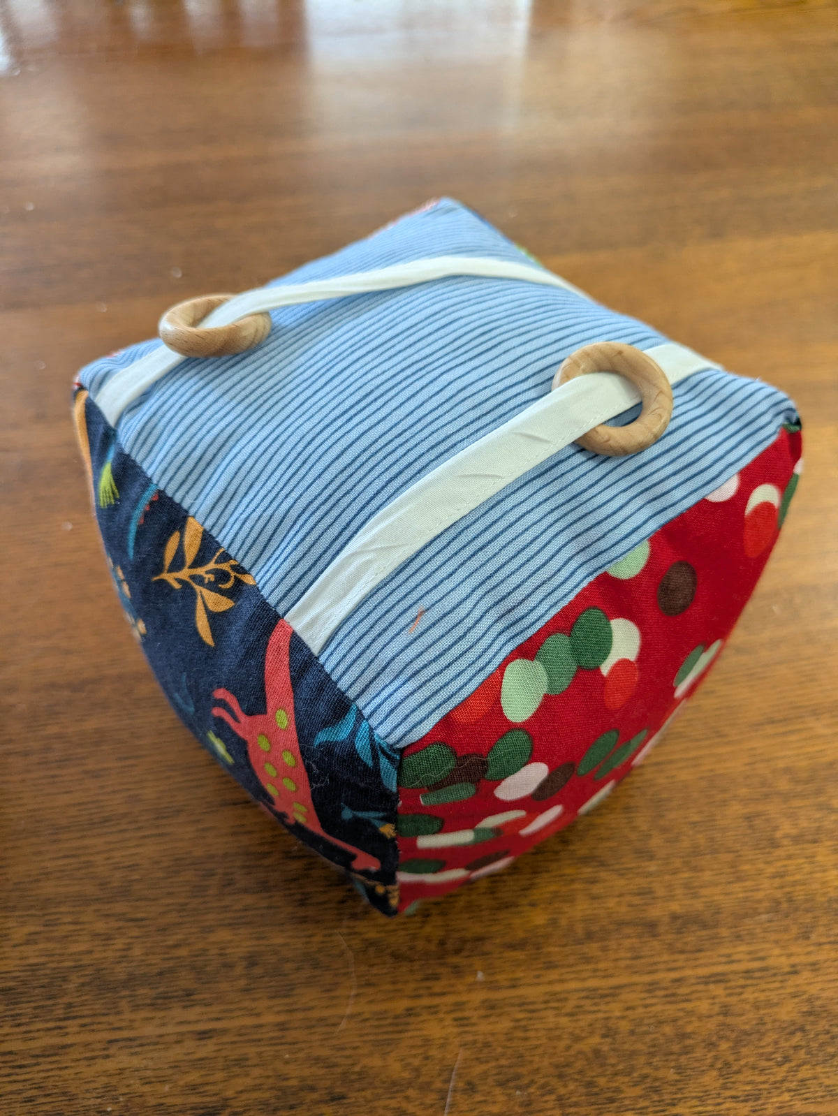 Dinosaur Aztec Soft Baby Cube Toy