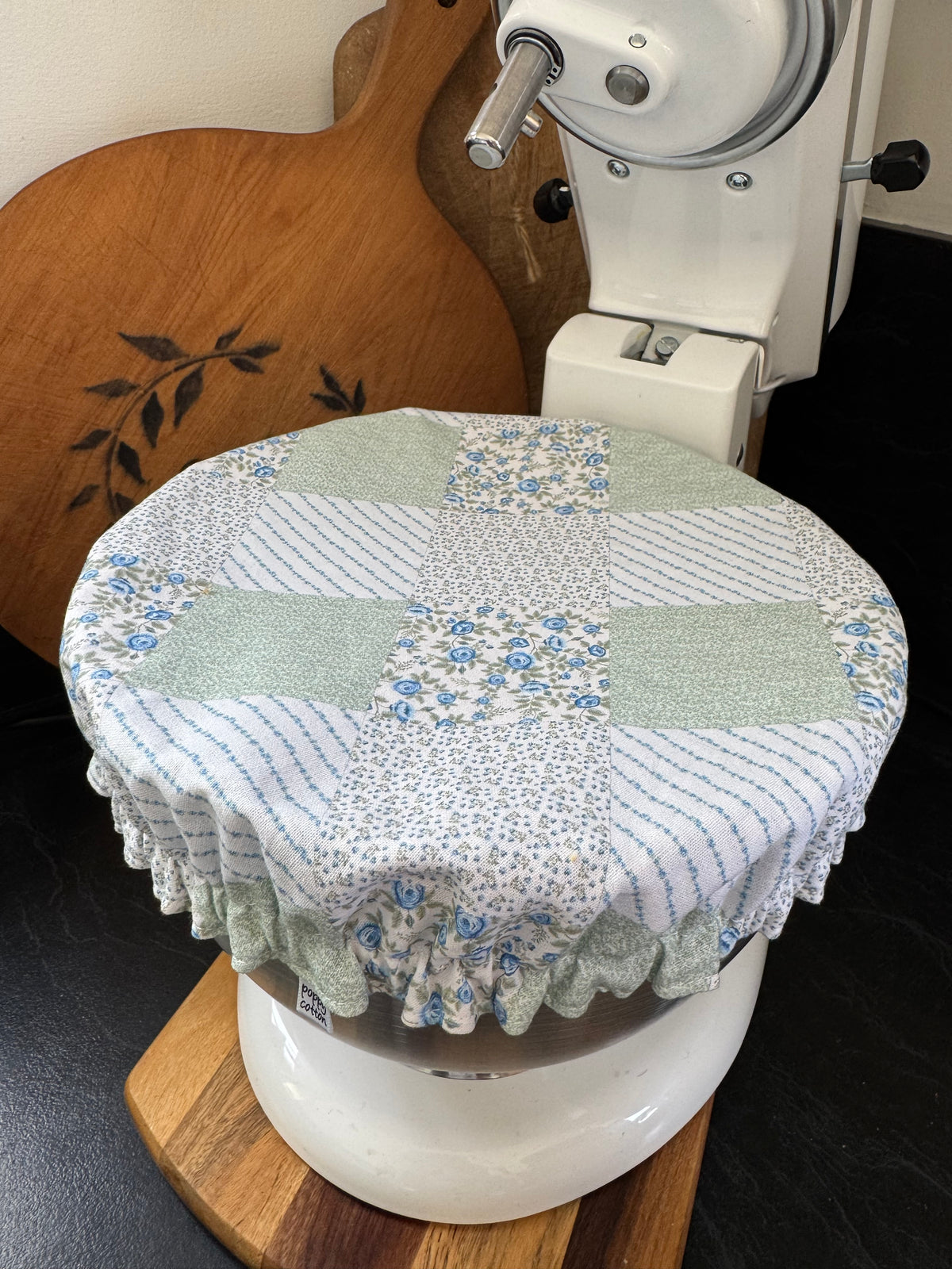 Country Style Reversible Bowl Cover - Patchwork & Gingham