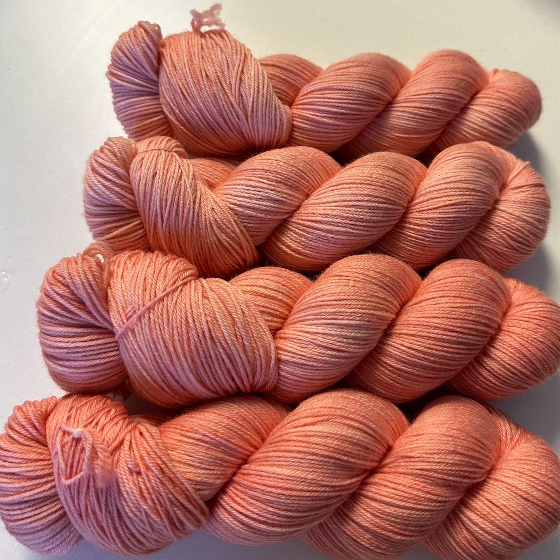 Coral - 4ply Deluxe Hand Dyed Sock Yarn