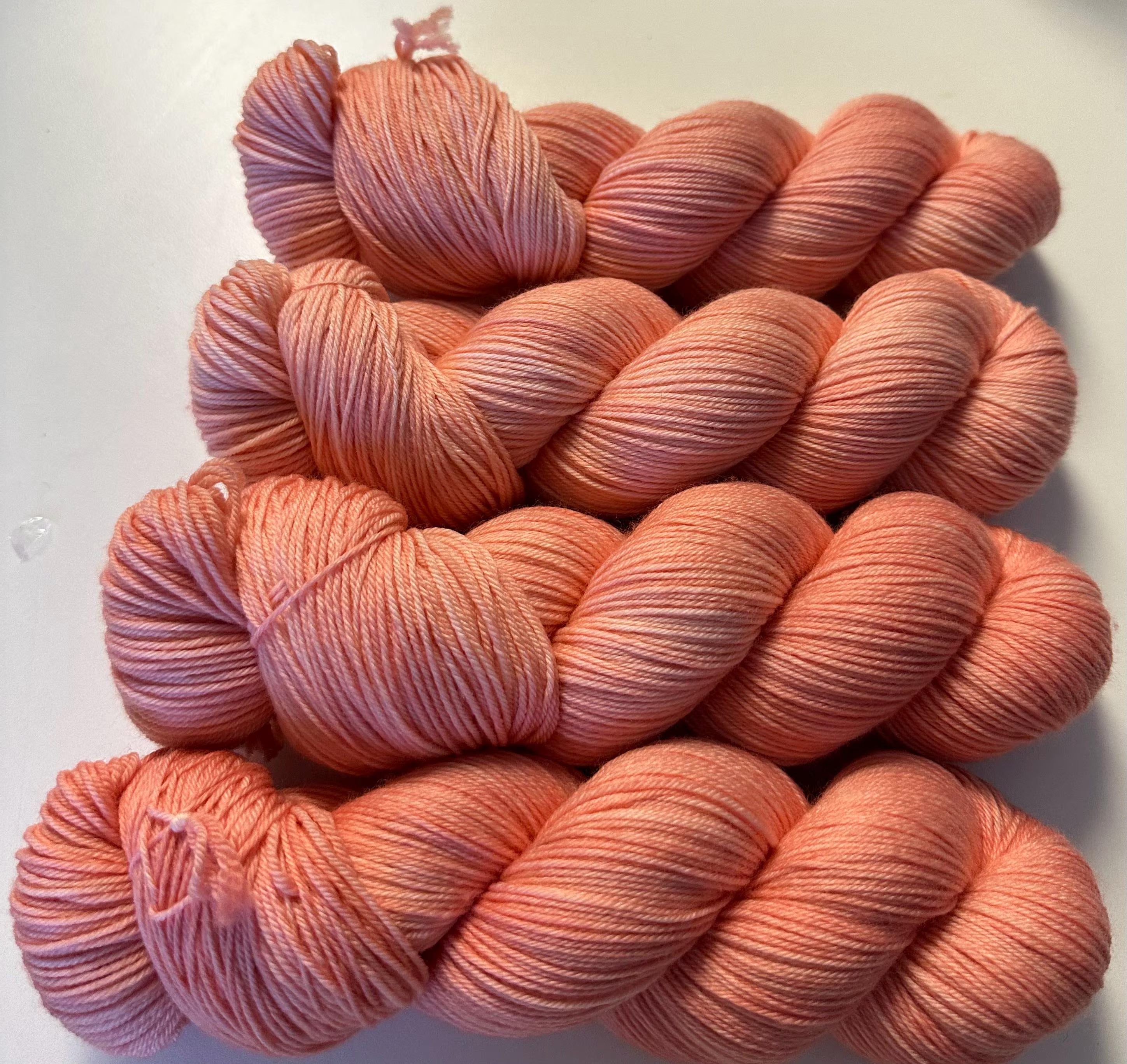 Coral - 4ply Deluxe Hand Dyed Sock Yarn