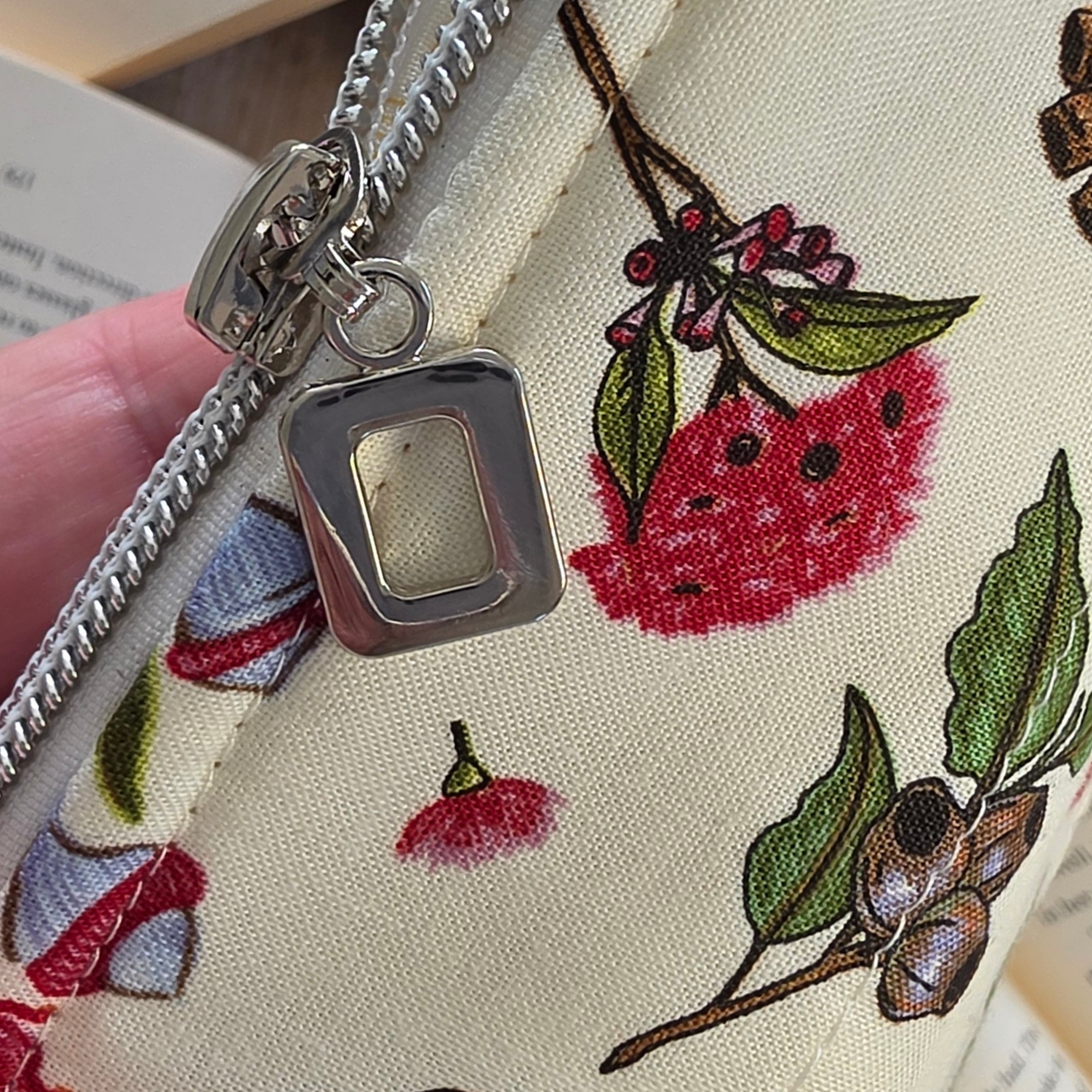 Floral designs - book or 11" tablet sleeve, handmade