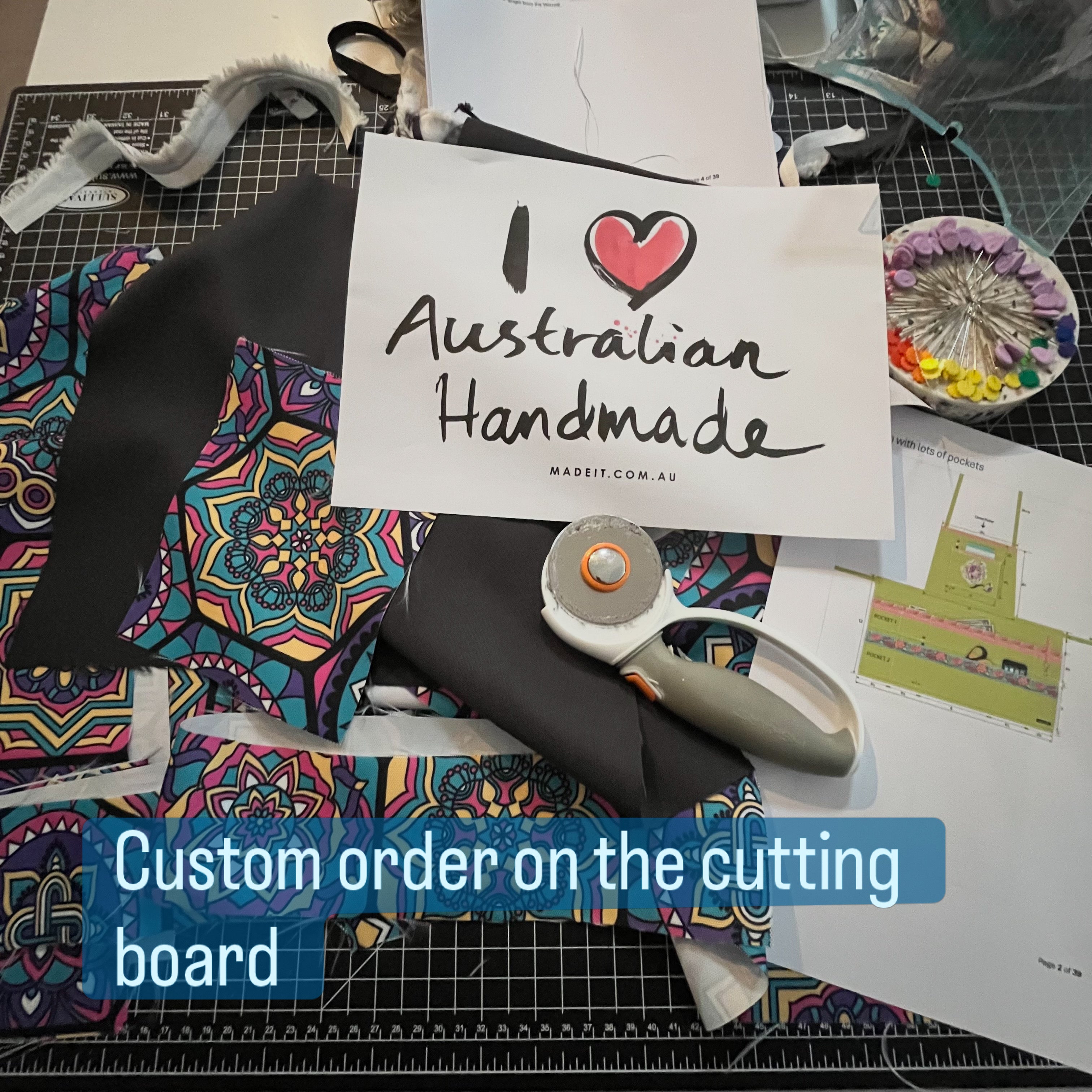 Custom order - gardening apron