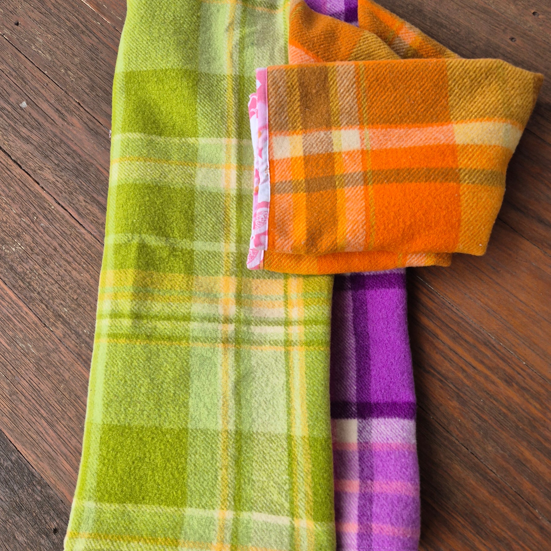 Upcycled woollen blanket jacket size 10