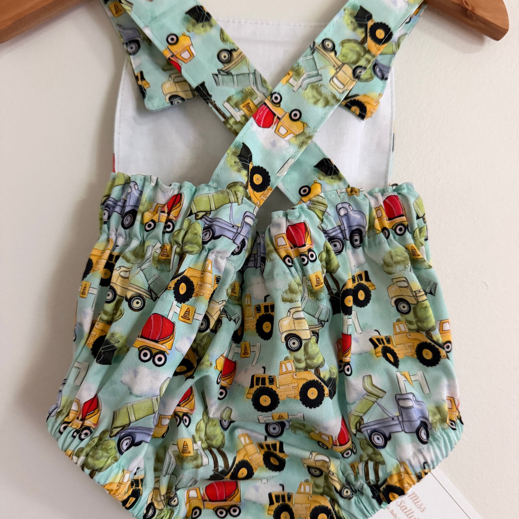 Baby Romper with Trucks