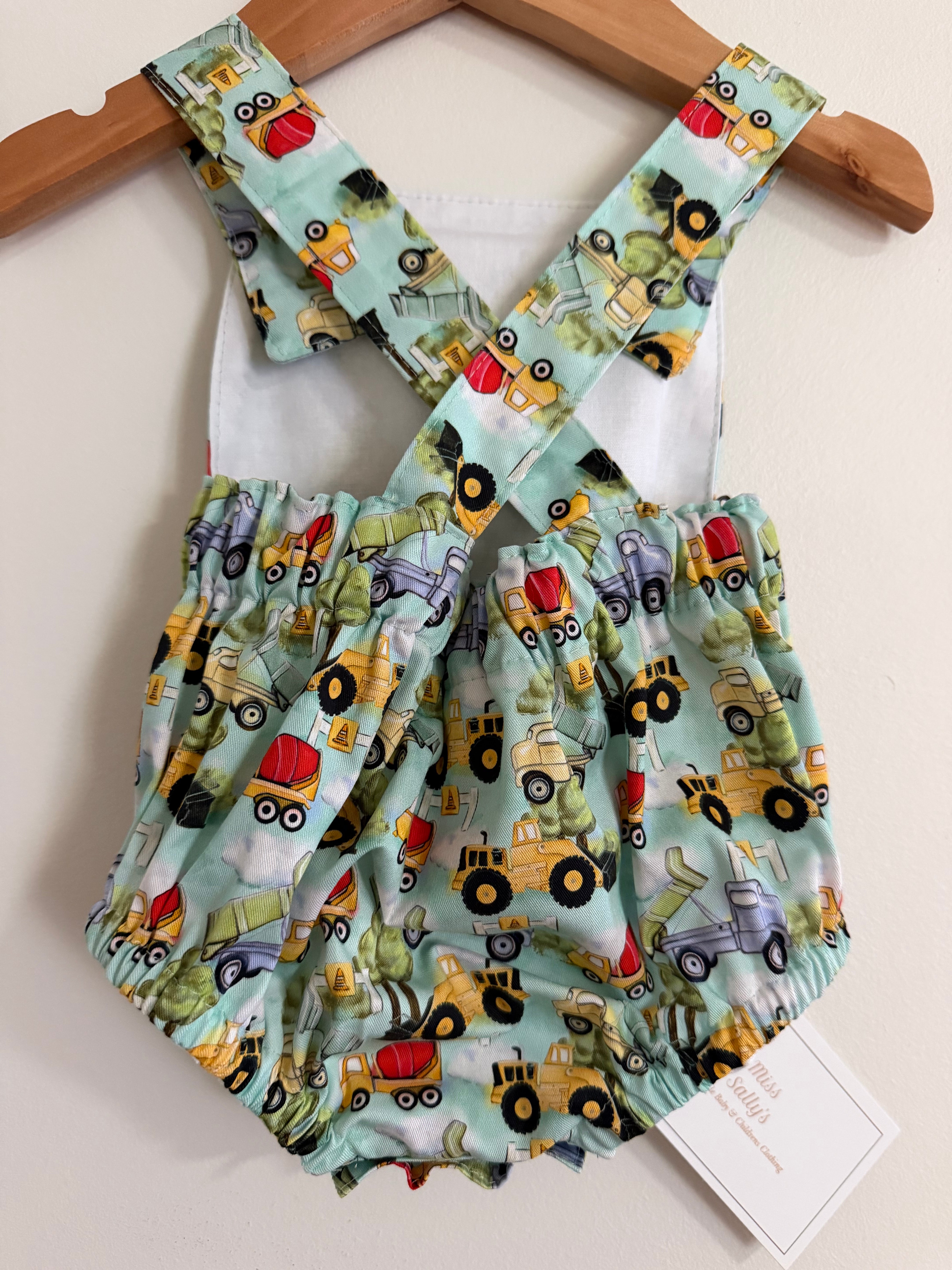 Baby Romper with Trucks