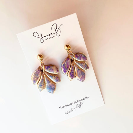 Earrings ~Dangles~Purple~Affordable