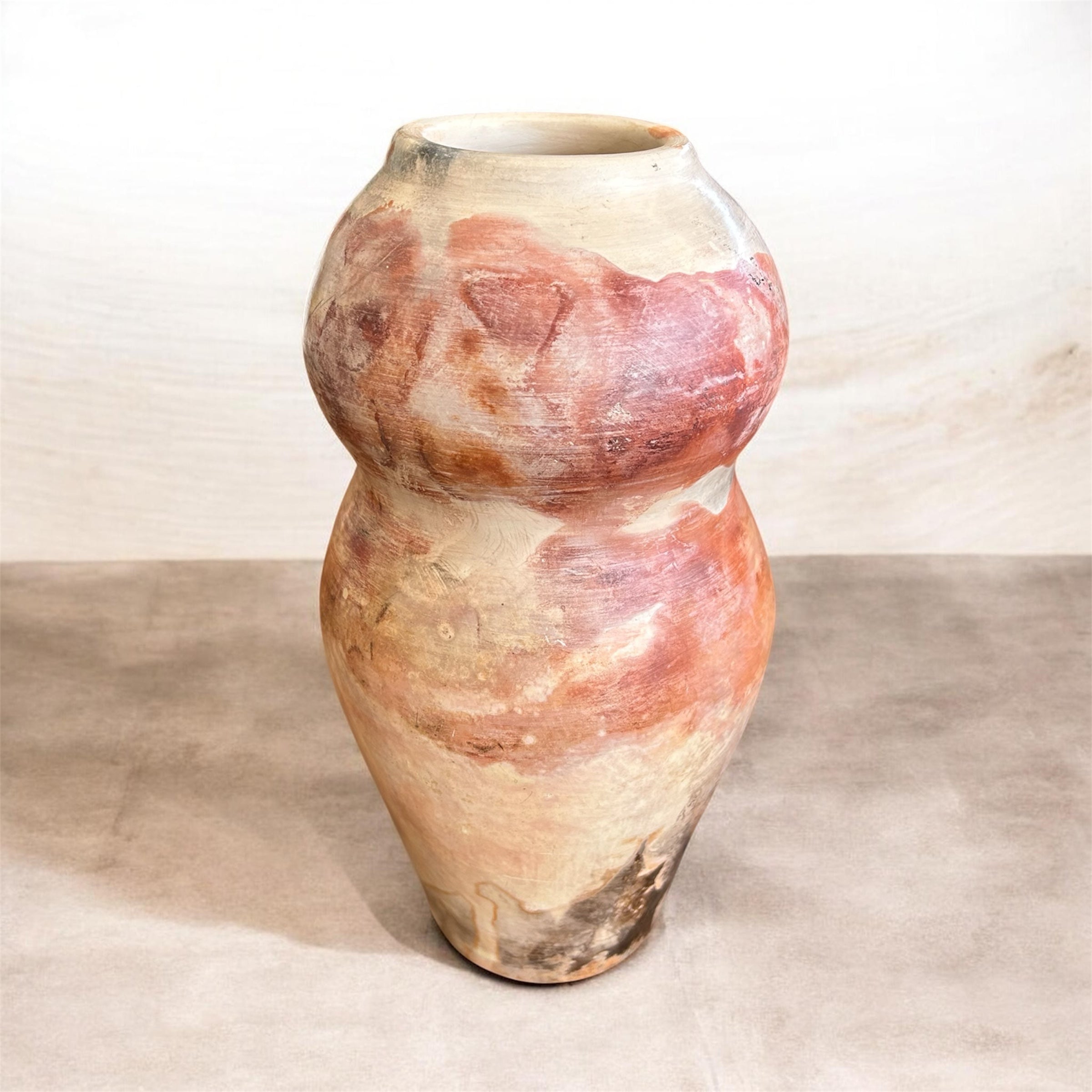 Pit fired pottery feminine form