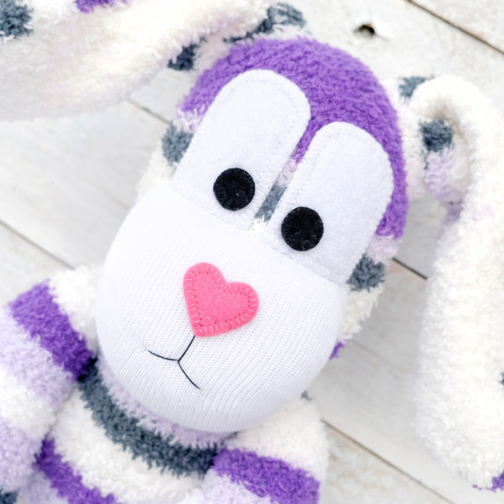 Blair the Sock Bunny - Easter - READY TO SHIP soft toy