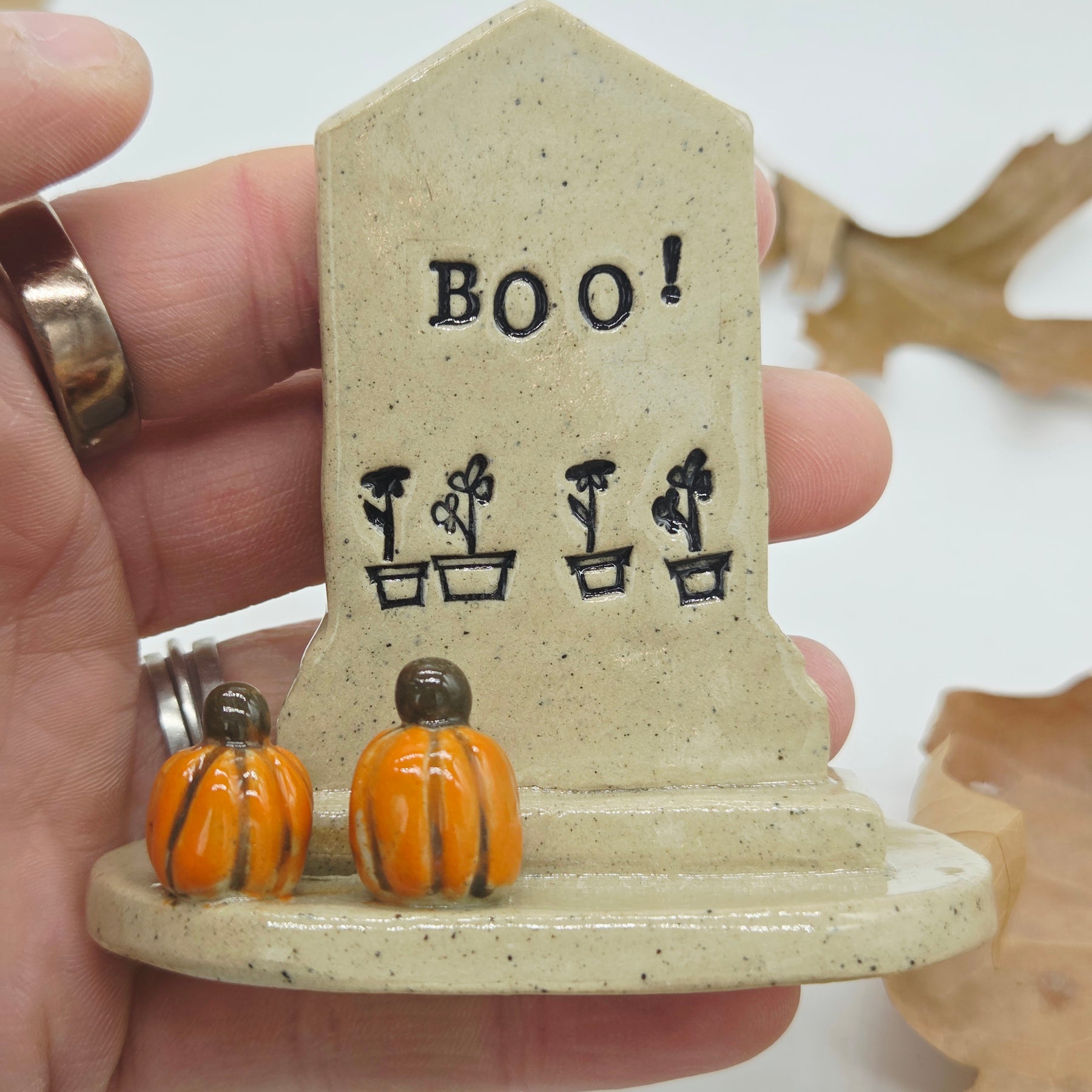 Spooky Ceramic Toombstone