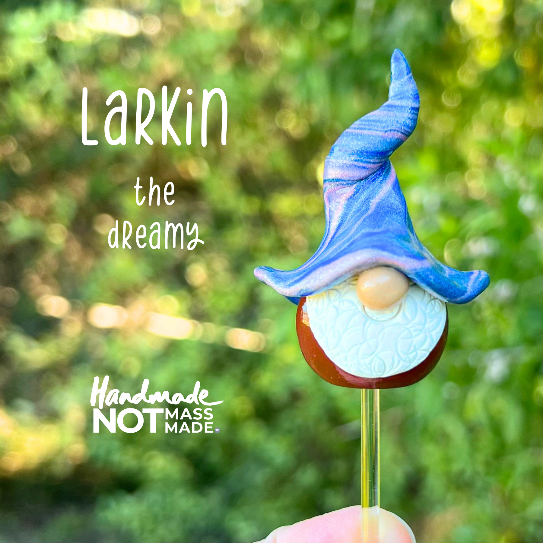 Whimsical polymer gnome trio - Danby, Larkin & Ax