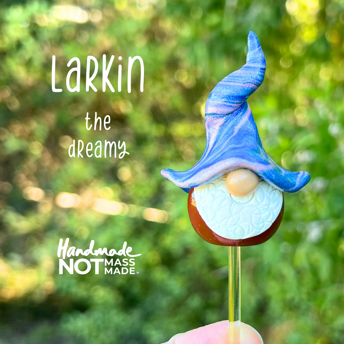 Whimsical polymer gnome trio - Danby, Larkin & Ax