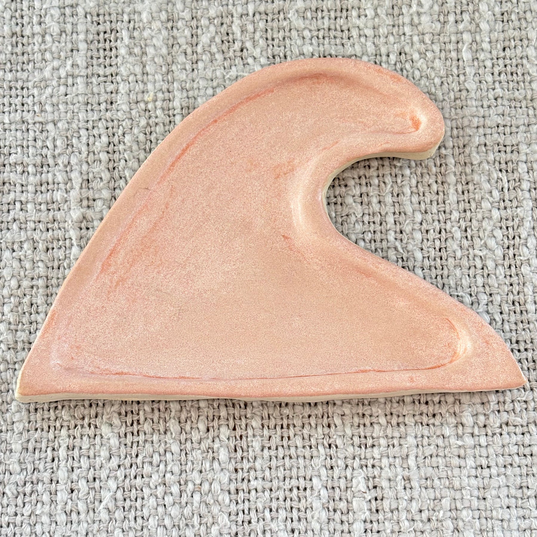 Wave trinket tray - Coral