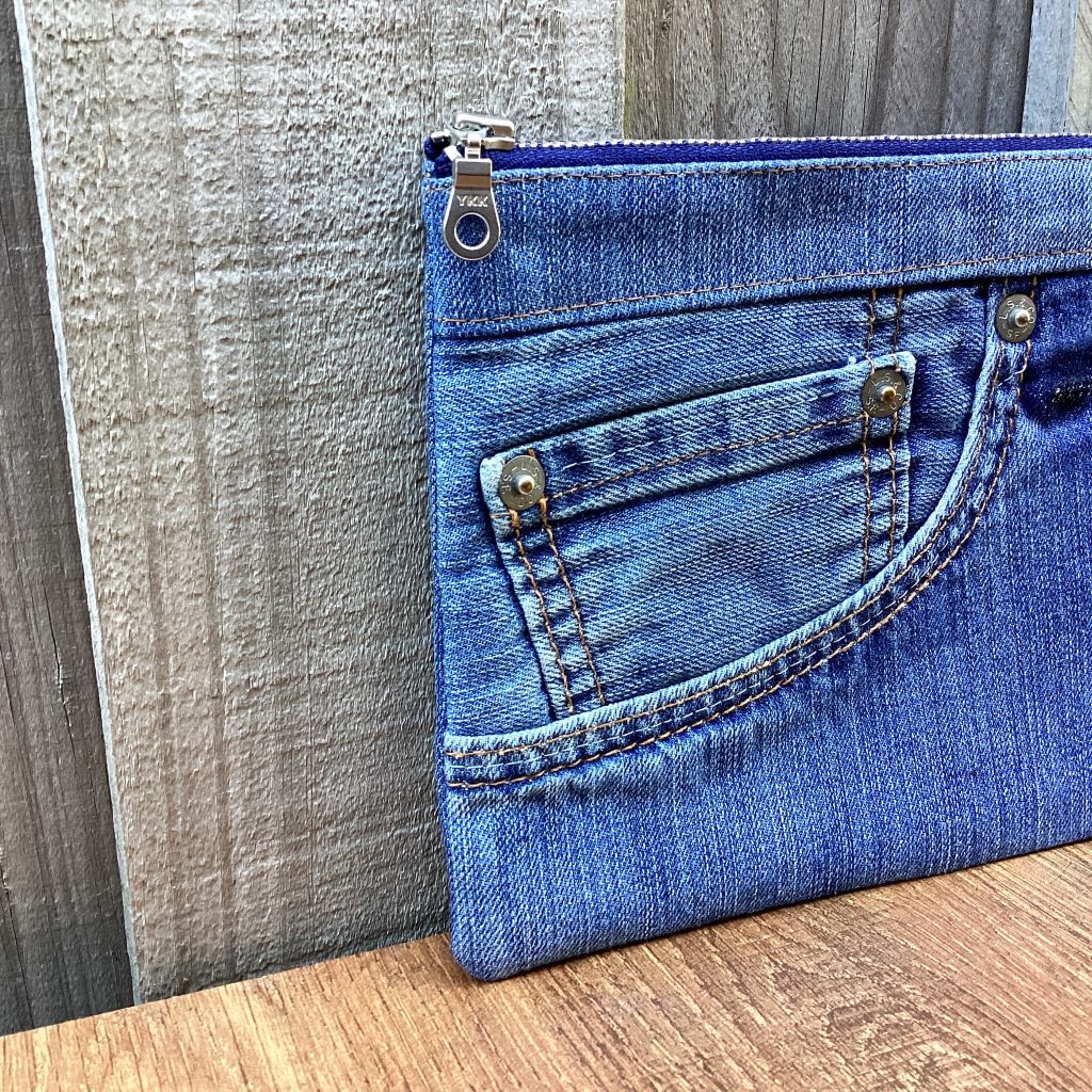 Handmade Upcycled Denim Purse – Jeans Pocket