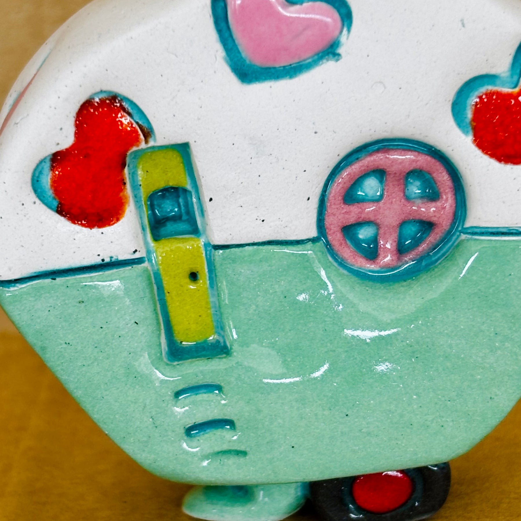 Small Retro Collectable Ceramic Caravan 3