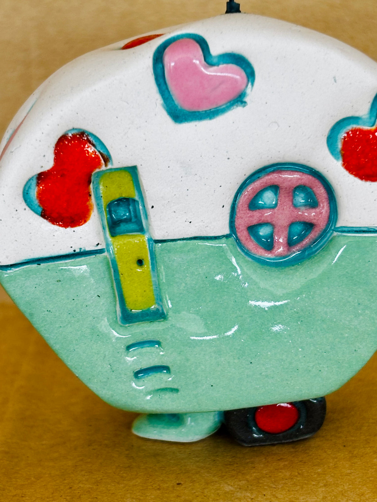 Small Retro Collectable Ceramic Caravan 3