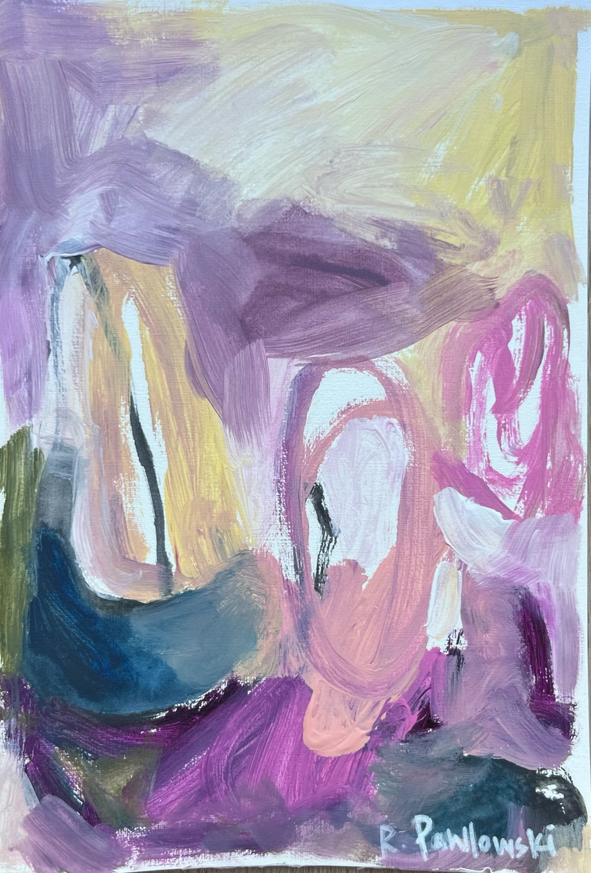 “Light” A4 Original Abstract on Paper