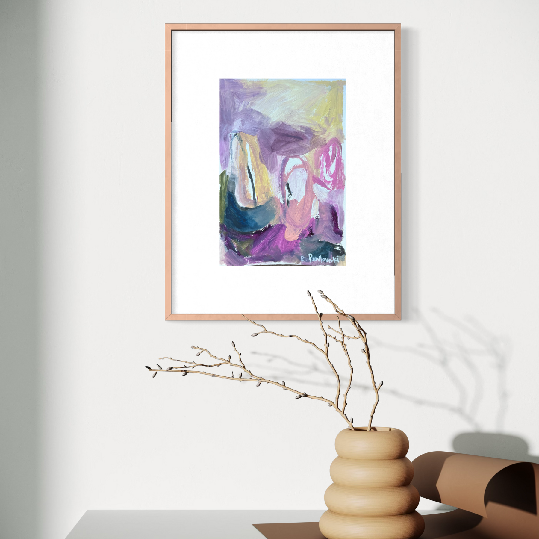 “Light” A4 Original Abstract on Paper
