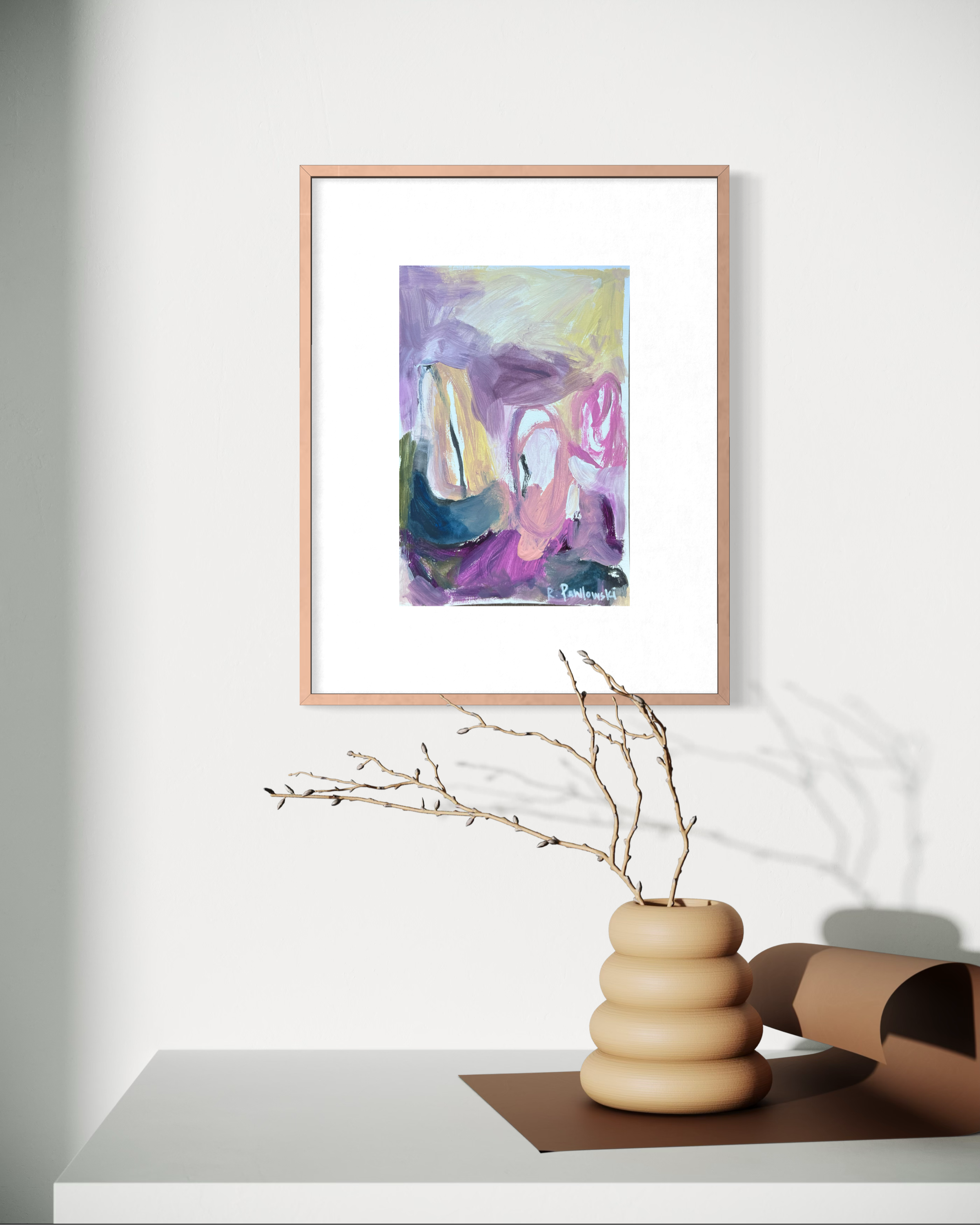 “Light” A4 Original Abstract on Paper