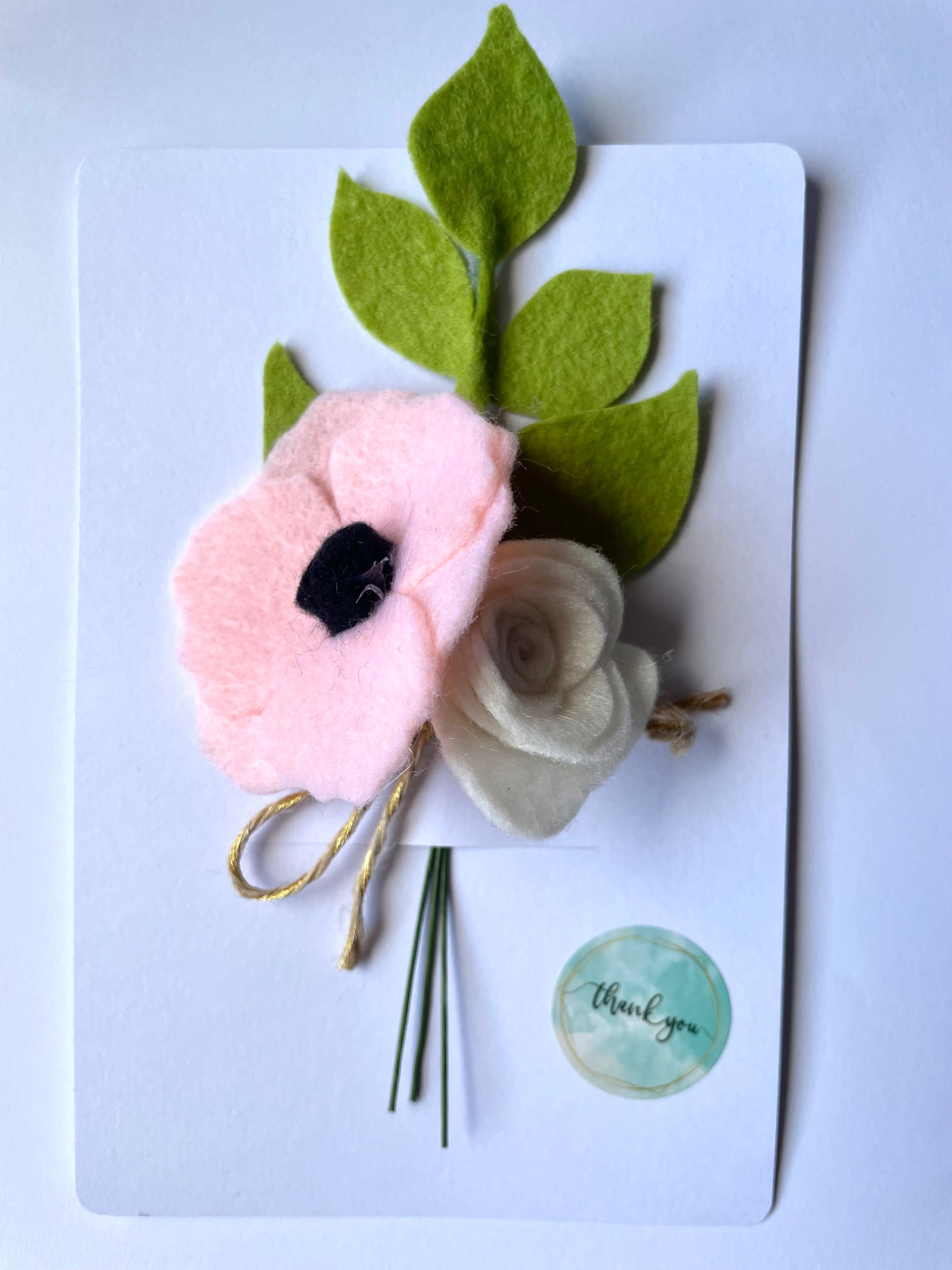Mini flowers greeting card