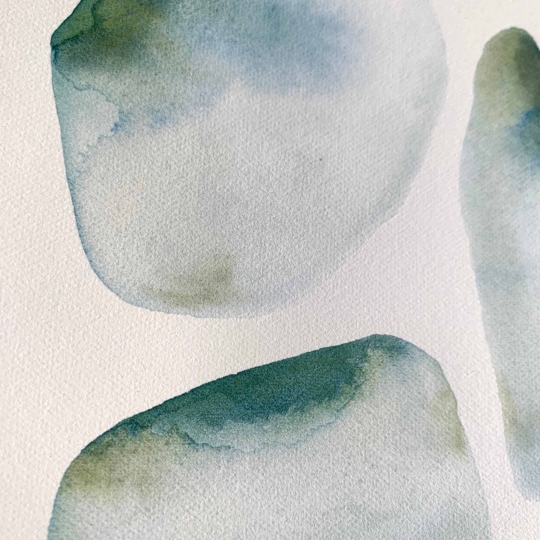 Original Hand-painted Watercolour Artwork - "Seaglass #1" - 5x7"