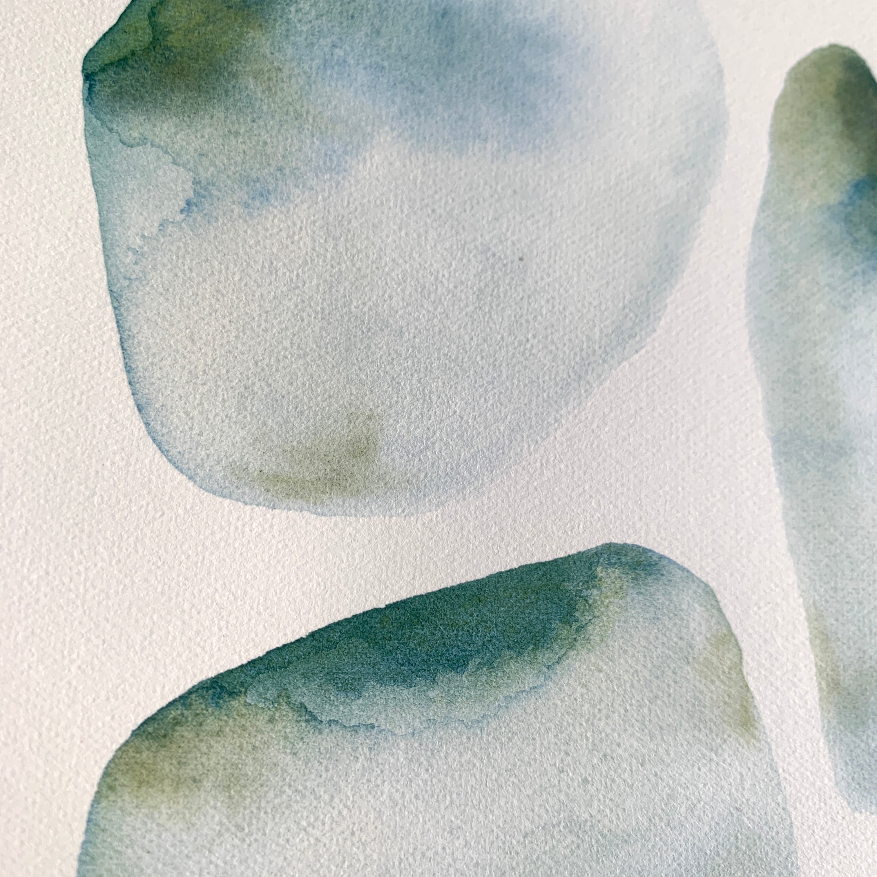 Original Hand-painted Watercolour Artwork - "Seaglass #1" - 5x7"