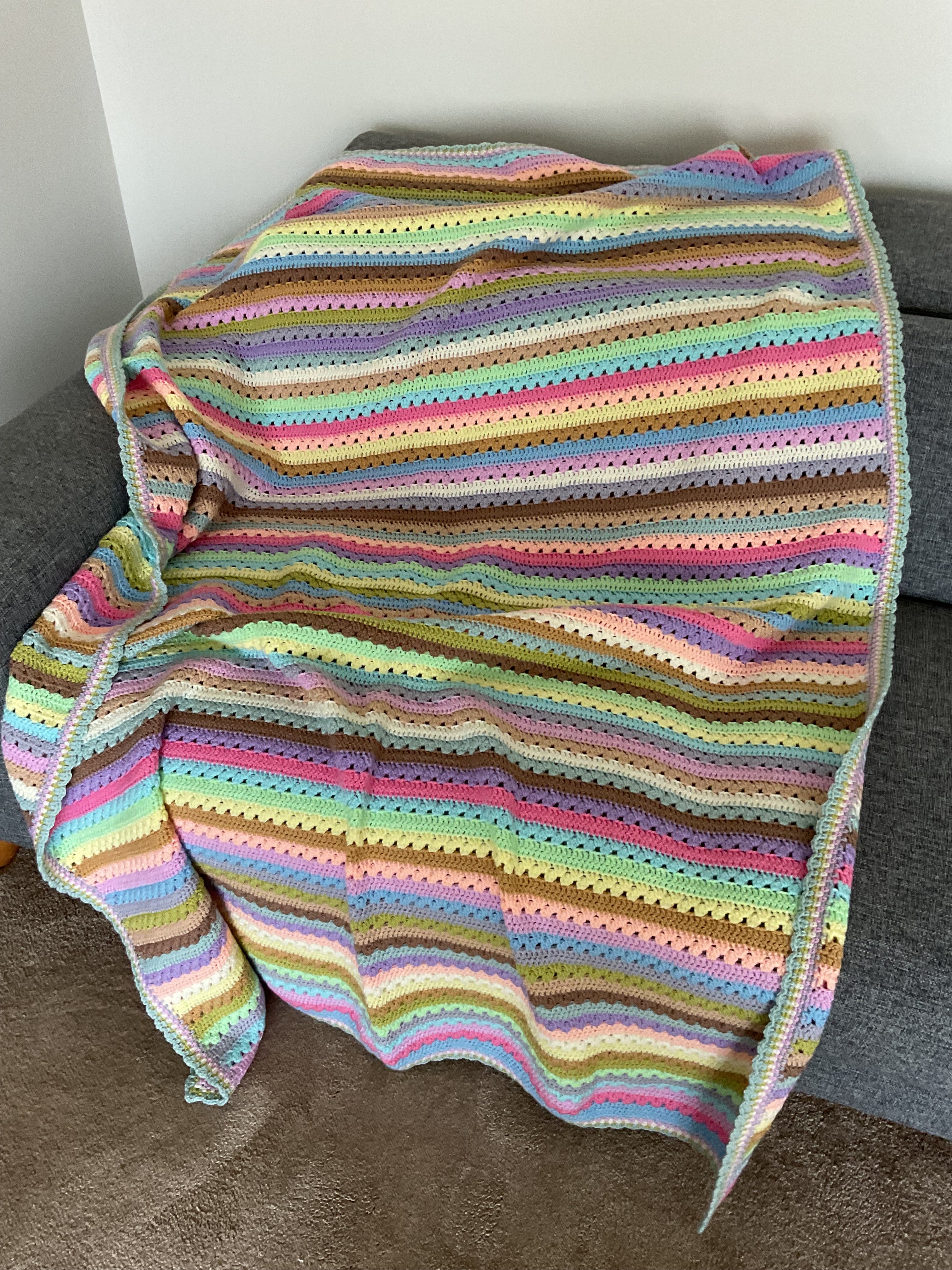Pastel Coloured Blanket