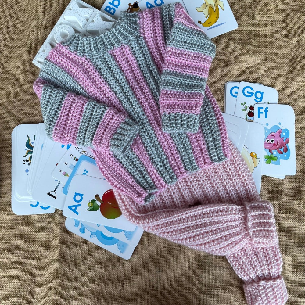 Handmade crochet | baby pants | pink | Flexible fit