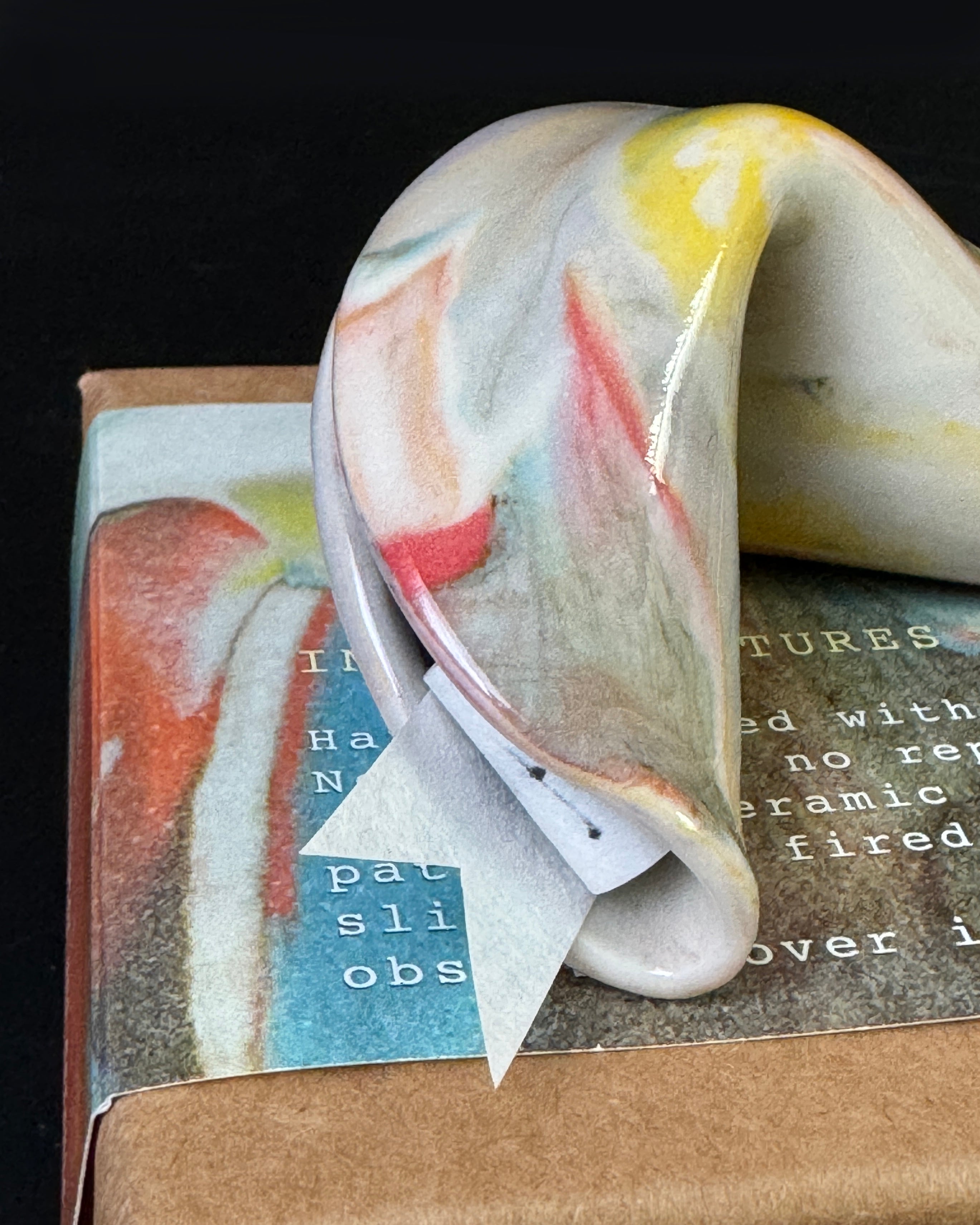 Marbled Ceramic Fortune Cookies