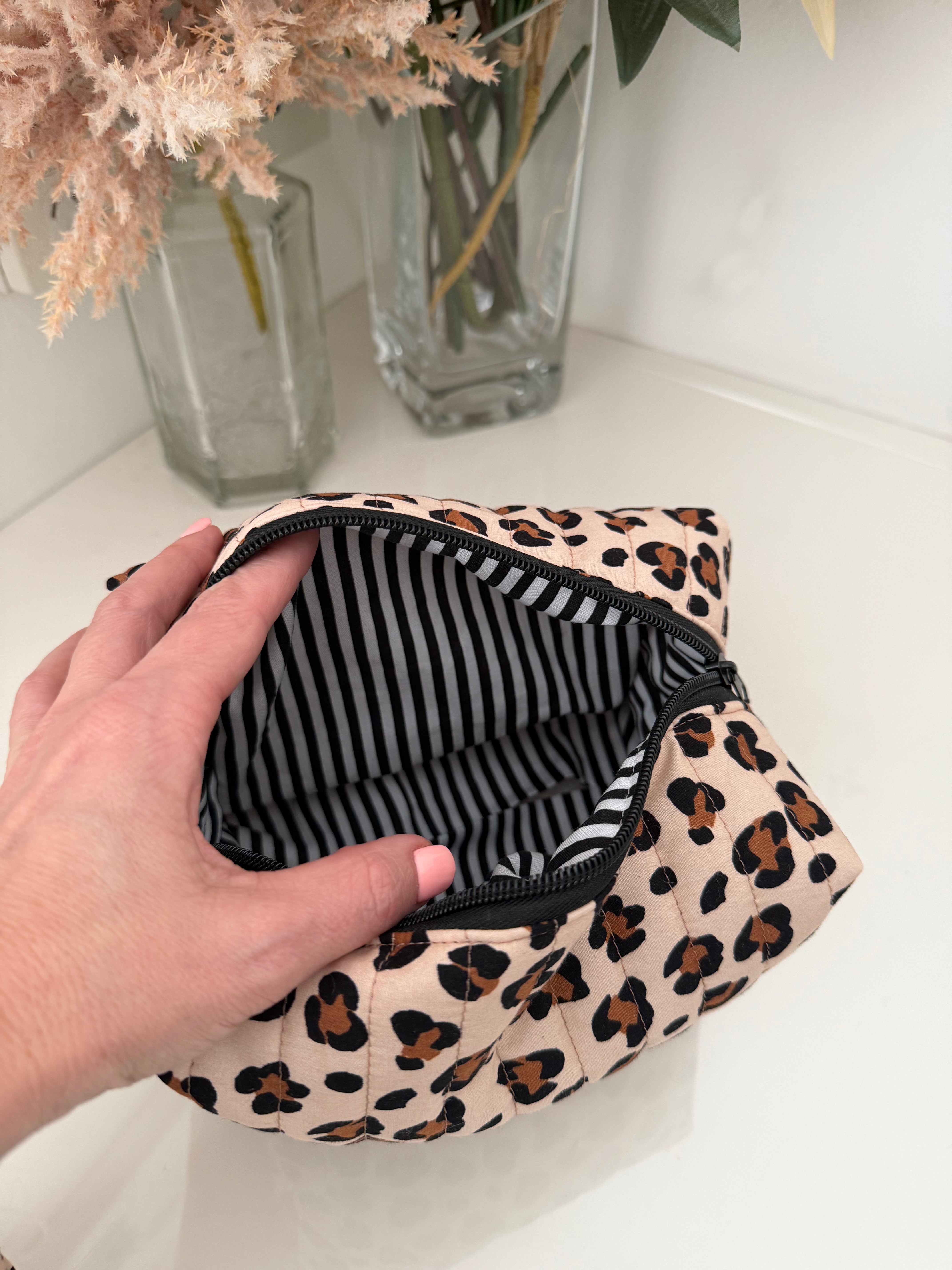 Boxy Zipper Pouch - Animal Print