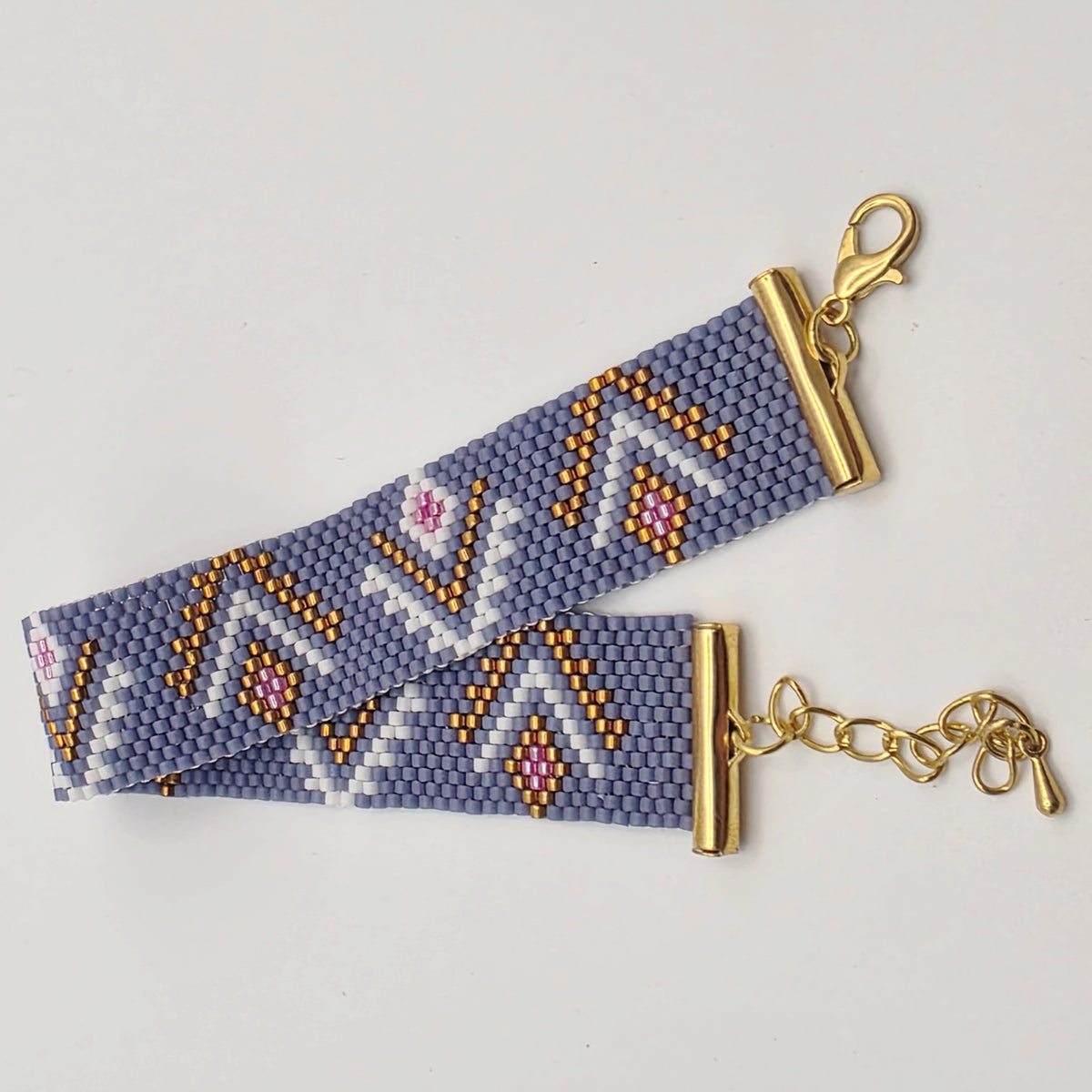 Aztec Miyuki Delica Adjustable Bracelet  OSFM