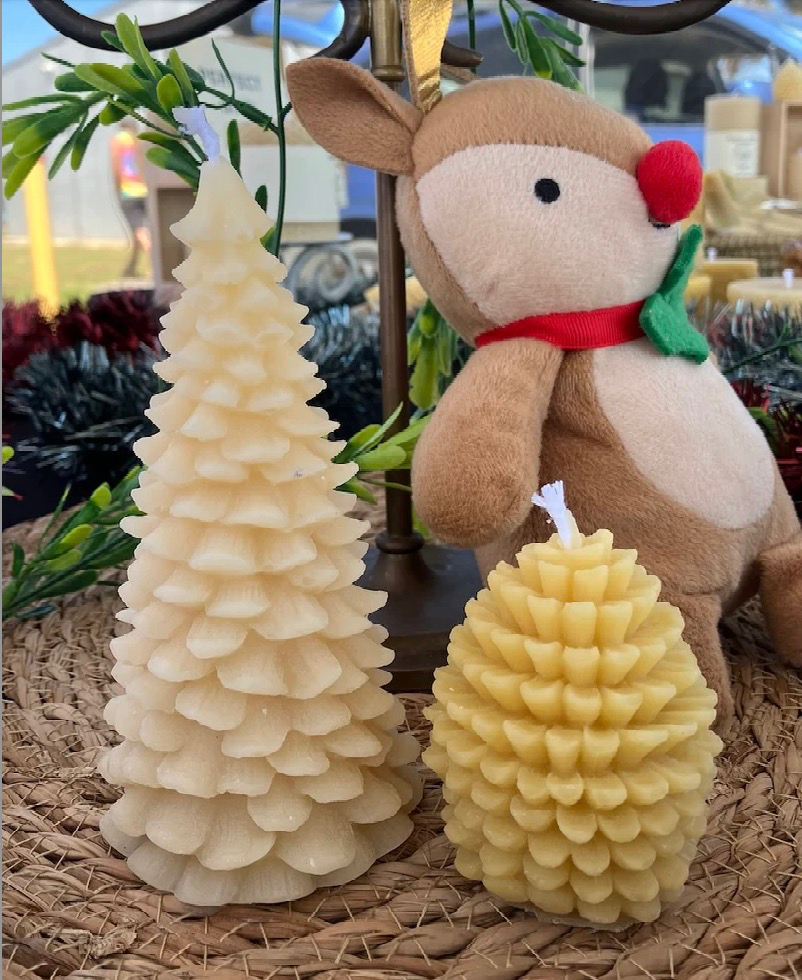 Beeswax Christmas Candles