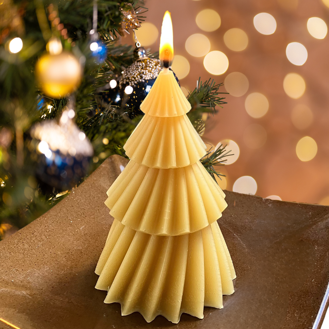 Beeswax Christmas Candles