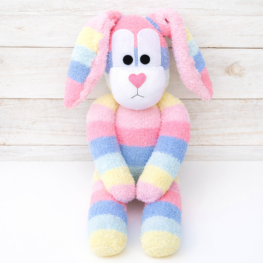Bella the Sock Bunny - READY TO SHIP soft toy