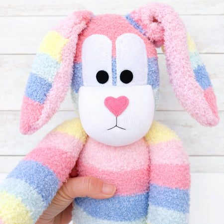 Bella the Sock Bunny - READY TO SHIP soft toy